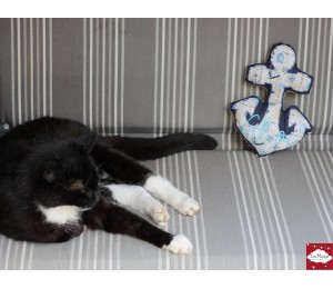 Stickserie ITH - Anker AHOI & MOIN - zum WENDEN plus ANHÄNGER, Appli & STECKER